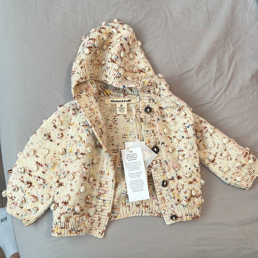 Misha and puff Layette Popcorn Hooded Confetti 16
